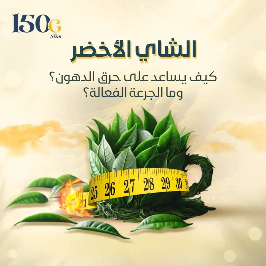 الشاي الأخضر: كيف يساعد على حرق الدهون؟ وما الجرعة الفعالة؟ حبوب التنحيف التركية 150G Slim الشاي الأخضر: كيف يساعد على حرق الدهون؟ وما الجرعة الفعالة؟