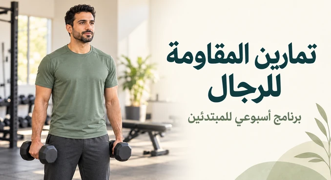 تمارين المقاومة للرجال: برنامج أسبوعي للمبتدئين مع الفوائد